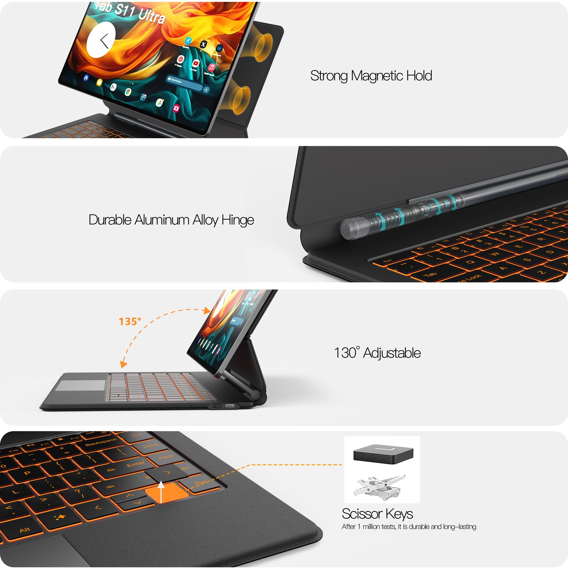 キーボード GalaxyTabS11UltraBookCover Keyboard Slim Galaxy Tab S11 Book Cover Keyboard Slim | ケース・カバー | Samsung